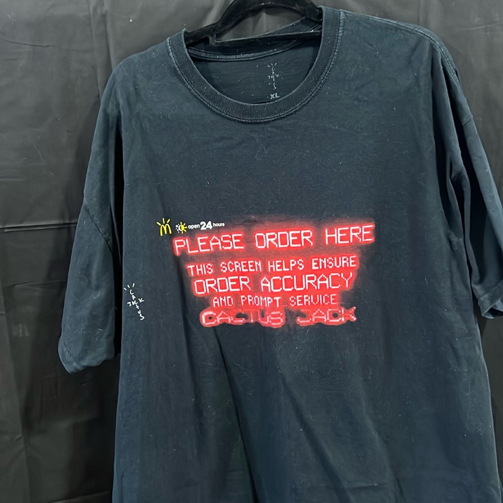 Travis Scott Cactus Jack x McDonald’s Order Here Drive Thru S/S T Shirt Tee XL